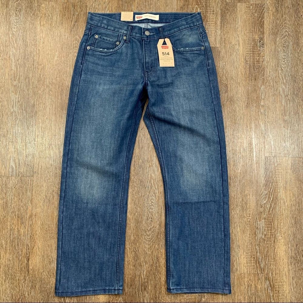 Levi's 514 Straight Adjustable Waistband Jeans Size 10 Husky